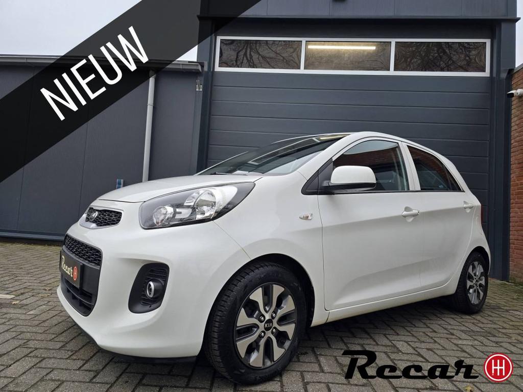 Kia Picanto - 1.0 CVVT EconomyPlusLine/Camera/Navi, Auto's, Kia, Gebruikt, 4 stoelen, Wit, Origineel Nederlands