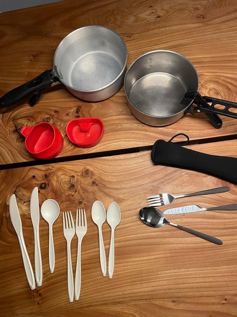 Lichtgewicht camping / backpack keukenspullen., Caravans en Kamperen, Ophalen of Verzenden, Gebruikt