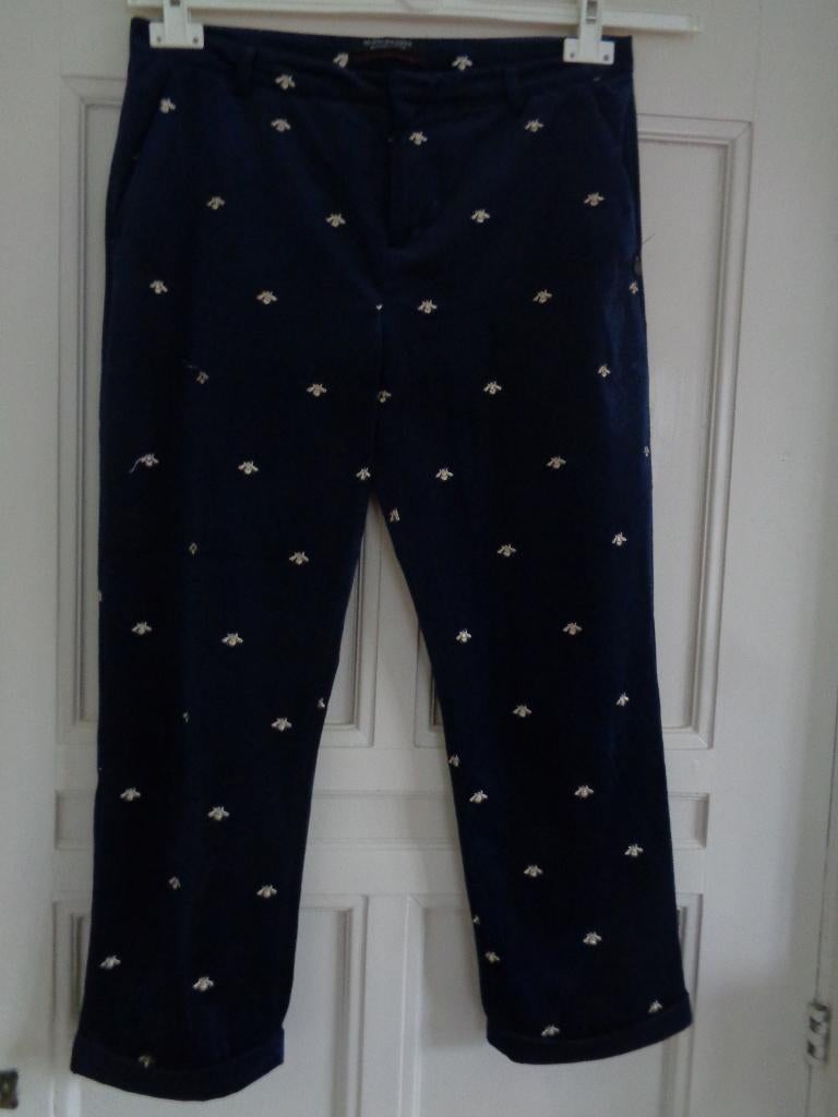 SCOTCH & SODA fluwelen broek:mt 36, Blauw, Scotch & Soda, Ophalen of Verzenden, Zo goed als nieuw
