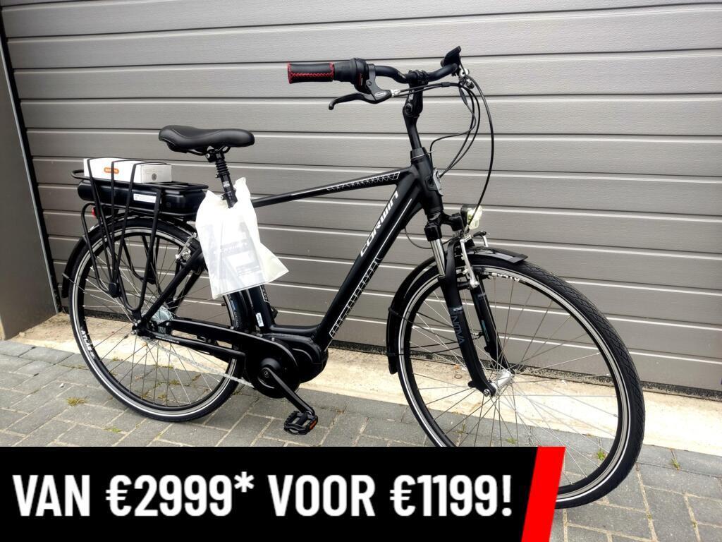 Nieuwe Corwin elektrische herenfiets 80NM middenmotor!koopje, Fietsen en Brommers, Gazelle, Nieuw, Ophalen of Verzenden, 55 tot 59 cm