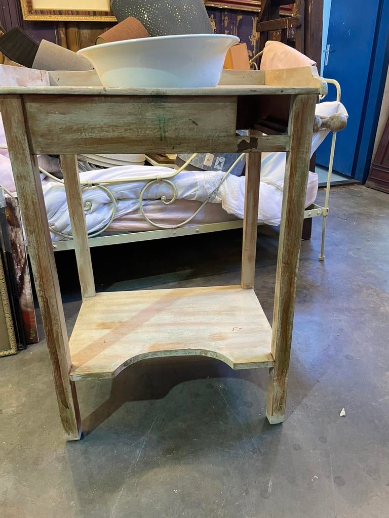 Schatig tafeltje met waskom, Antiek en Kunst, Ophalen of Verzenden