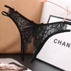 Slipje stringetje open kruis, Kleding | Dames, Onbekend, Ophalen, Zwart, Slip