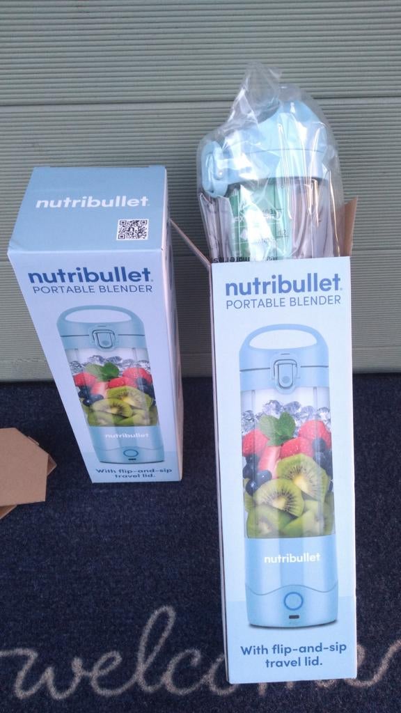 Nutribullet Portable blender To Go blauw, Witgoed en Apparatuur, Blenders, Verzenden, Nieuw, Blender to go