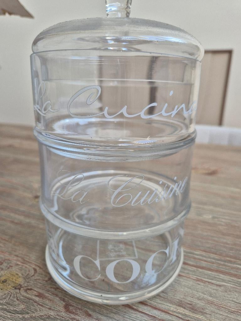 Riviera maison glazen pot, Ophalen of Verzenden, Nieuw