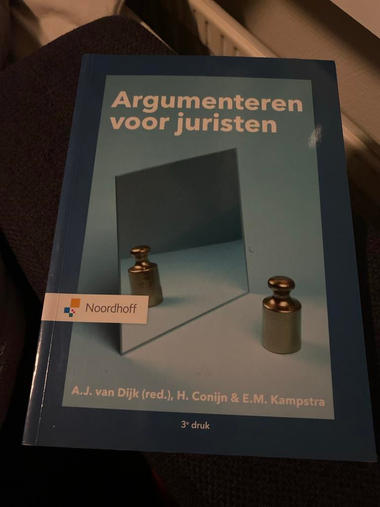 Argumenteren voor juristen - 3e druk, Boeken, Studieboeken en Cursussen, Ophalen of Verzenden, Gamma, Gelezen, LBO