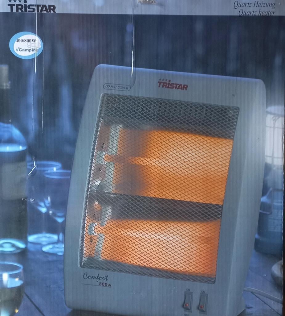Tristar Elektrische Ventilator Kachel 400/800W - 2 standen, Gebruikt, Overige soorten, Elektrisch, Ophalen of Verzenden