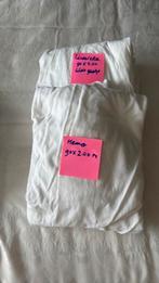 2 hoeslakens 90 x 200 cm, Eenpersoons, Ophalen of Verzenden, Zo goed als nieuw, Wit