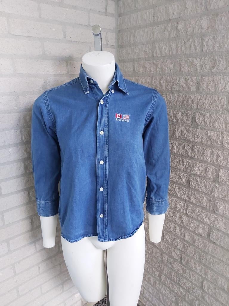 Blauwe blouse van River Woods maat 140, Kinderen en Baby's, Kinderkleding | Maat 140, River Woods, Overhemd of Blouse, Nieuw, Ophalen of Verzenden
