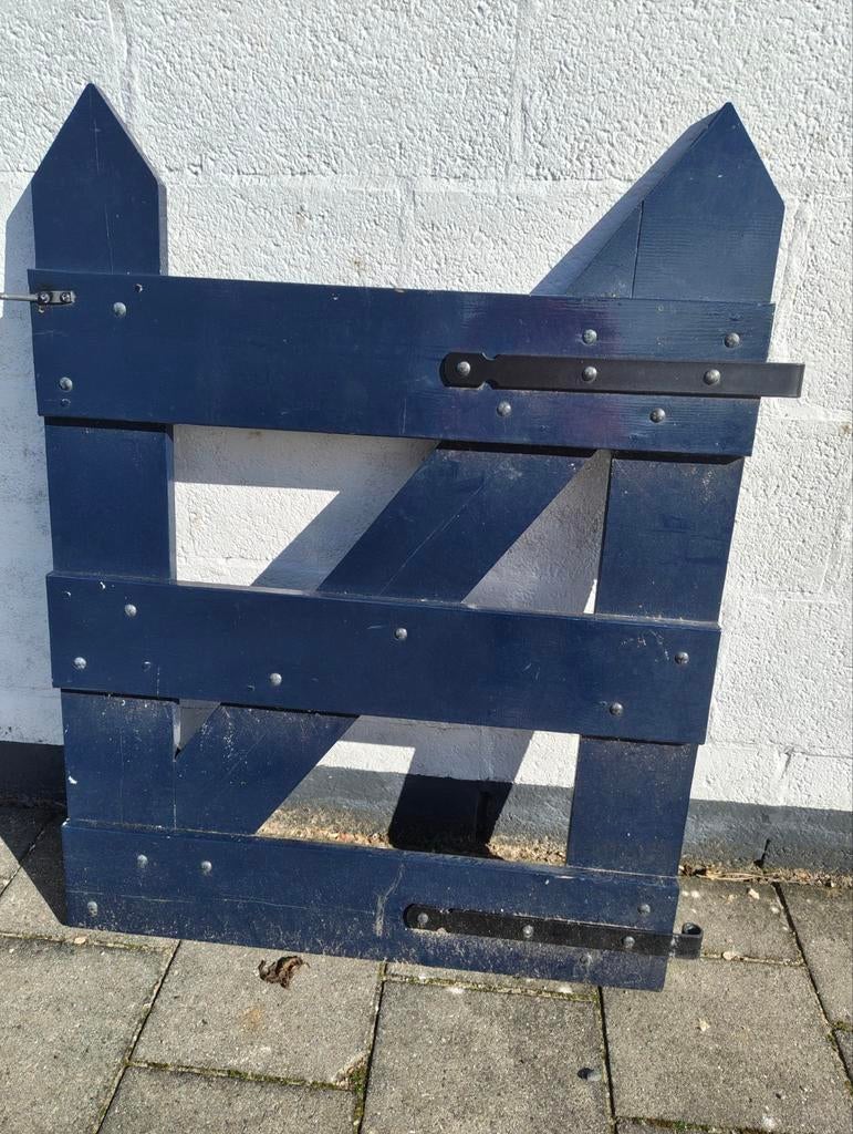 Houten tuinpoort 85 x 110 cm (incl. heng), Ophalen, Hout, Draaipoort, 150 tot 200 cm