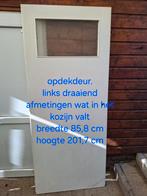 GRATIS. Opdekdeur links draaiend 85,8x201,7, Ophalen, Hout, 75 tot 150 cm, Deurkozijn