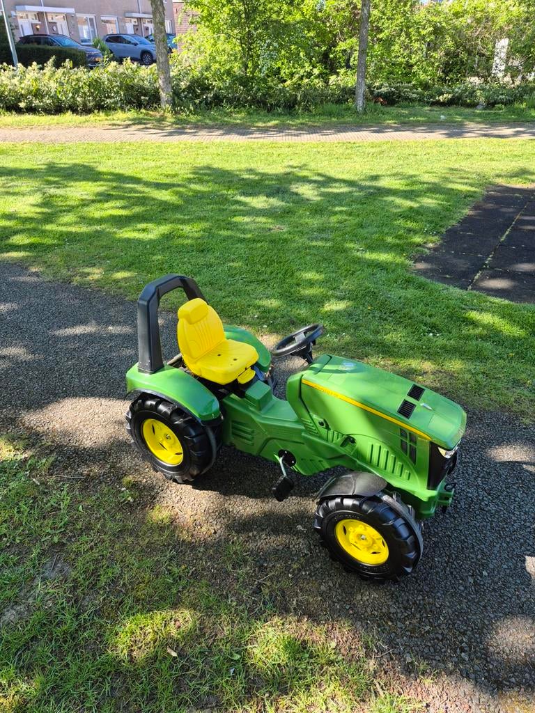 John Deere Kindertractor met Pedalen, Kinderen en Baby's, Speelgoed | Speelgoedvoertuigen, Zo goed als nieuw, Ophalen
