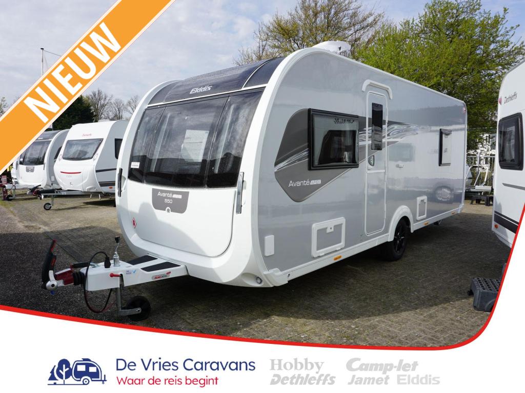 Elddis Avante Apex Queensbed ,panorama-raam, Standaardzit, Elddis, Bedrijf, Schokbreker
