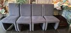4x stoffen antraciet stoelen, Ophalen, Gebruikt, Vier, Stof