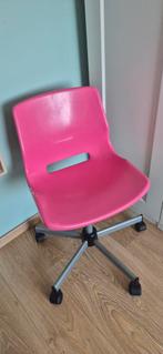 Leuke roze bureaustoel. Kan zeker nog een ronde mee., Ophalen of Verzenden, Zo goed als nieuw, Roze