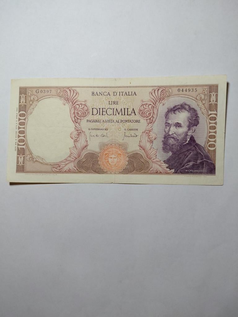 Italië 10 000 lire 1970, Ophalen of Verzenden, Italië