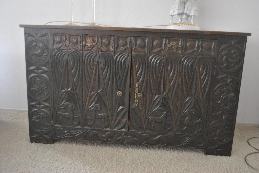 Dressior, houtsnijwerk,  antiek, Antiek en Kunst, Antiek | Meubels | Kasten, Ophalen