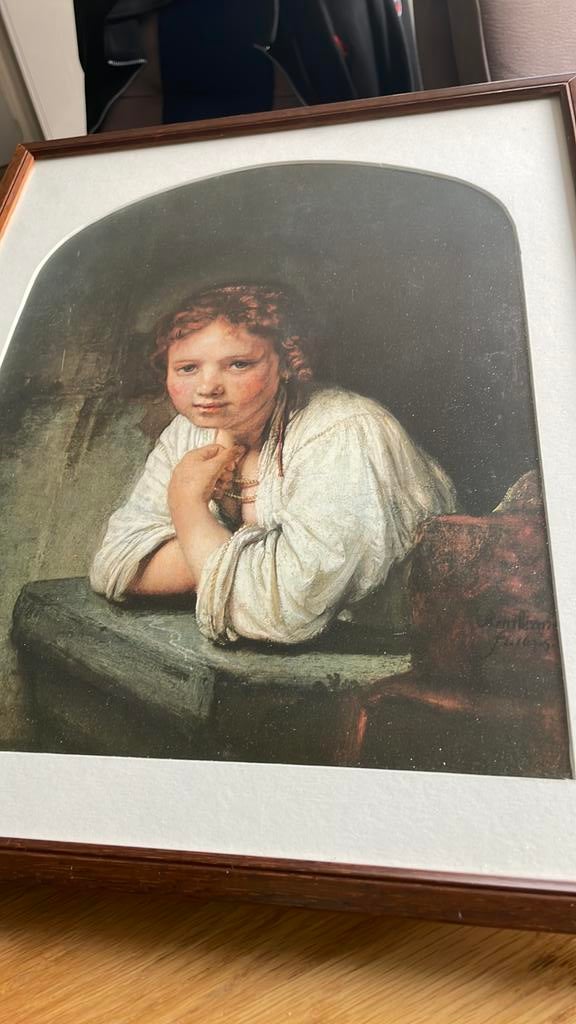 Leuk schilderij van een meisje ( schilder onbekend), Ophalen