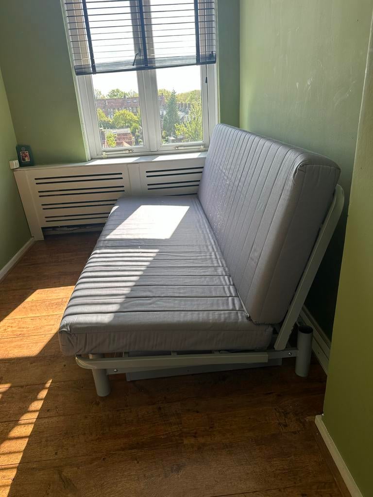 Gratis opklapbed 140x200 cm met topmatras, Ophalen, Gebruikt, 140 cm, Twijfelaar