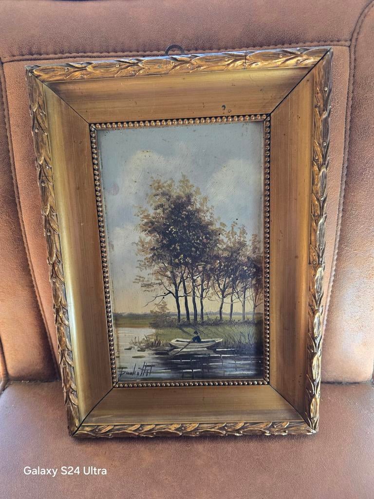 03 Schilderij zeer Unieke 15x35cm, Ophalen