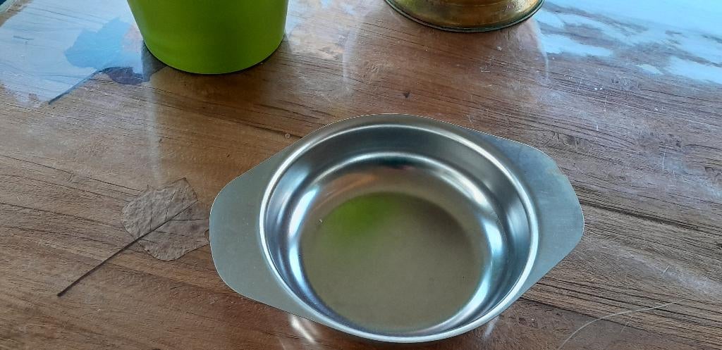 Duurzaam RVS opdienbord 17cm -15 stuks!-, Overige materialen, Gebruikt, Ophalen of Verzenden, Bord(en)