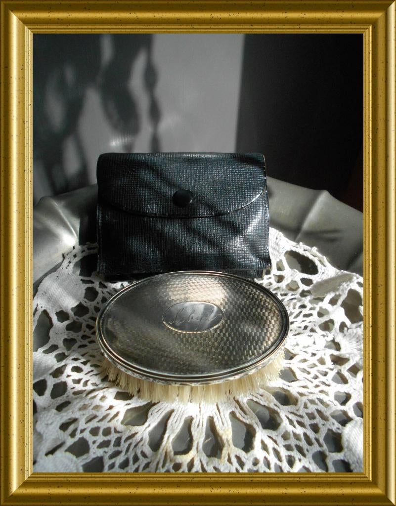 Oud Engels zilveren borsteltje, Antiek en Kunst, Antiek | Goud en Zilver, Ophalen of Verzenden, Zilver