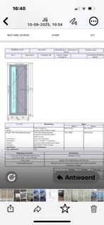 Schuco voordeur, Kunststof, 80 tot 100 cm, 215 cm of meer, Nieuw