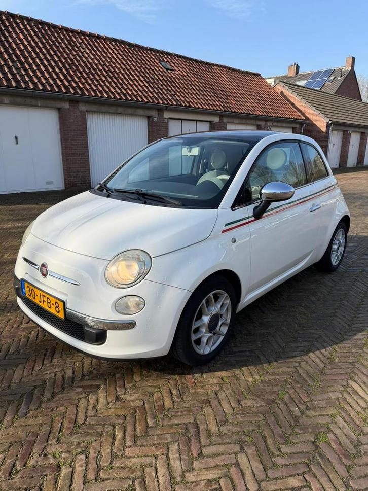 Fiat 500 1.2 C 2009 Wit, Auto's, Fiat, Particulier, Benzine, B, Hatchback, Handgeschakeld, Origineel Nederlands, Wit, Voorwielaandrijving
