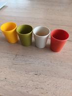 4 vintage bekers Tupperware kinder servies, Ophalen of Verzenden, Beker of Kan