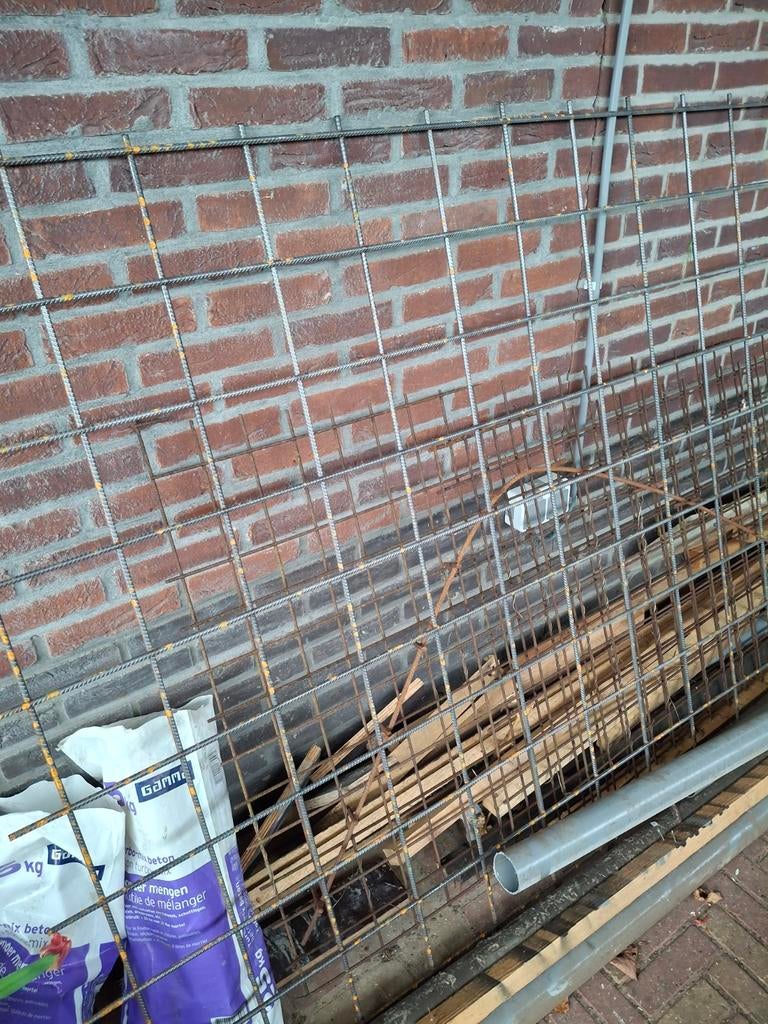 Betonnet,bouwstaalmat,betonijzer 300x136, Ophalen