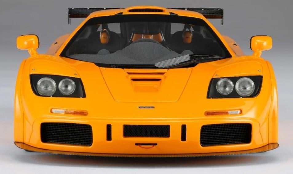 McLaren F1 LM Oranje 1:18 van Amalgam, Ophalen of Verzenden, Nieuw, Auto, Overige merken