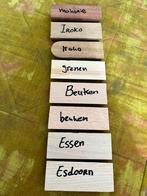 8 Houtmonsters van diverse houtsoorten, Minder dan 25 mm, Overige typen, Nieuw, Ophalen of Verzenden