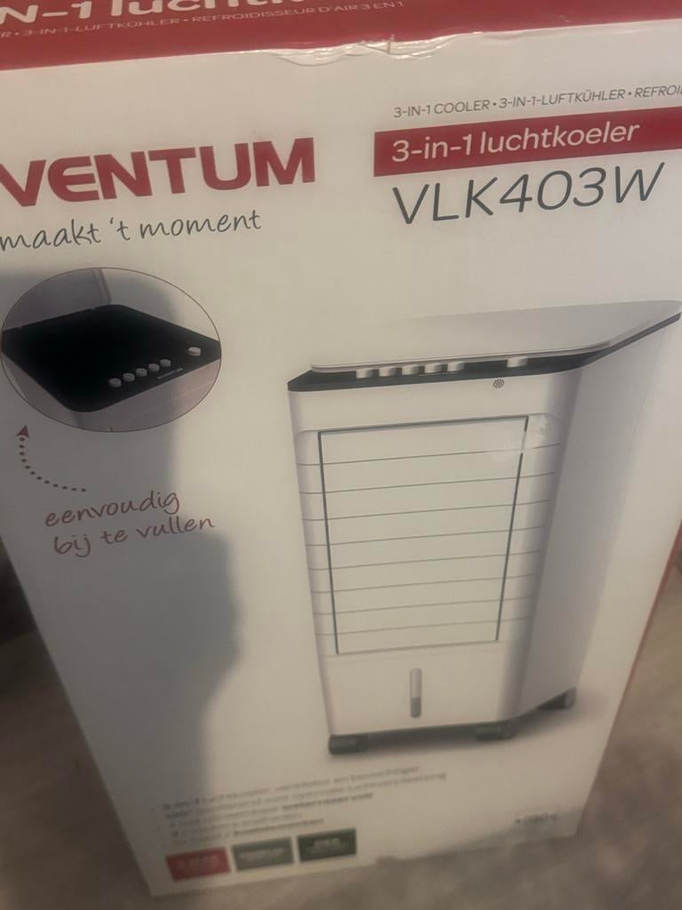 Ventum 3-in-1 Luchtkoeler VLK403W - Nieuw in doos, Minder dan 60 m³, Nieuw, 3 snelheden of meer, Ophalen of Verzenden