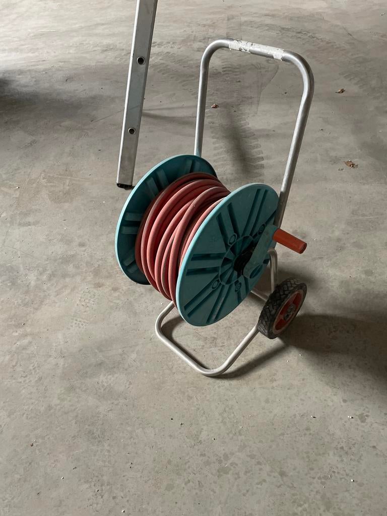 Slangenkar Gardena, Ophalen, Gebruikt, Tuinslanghaspel