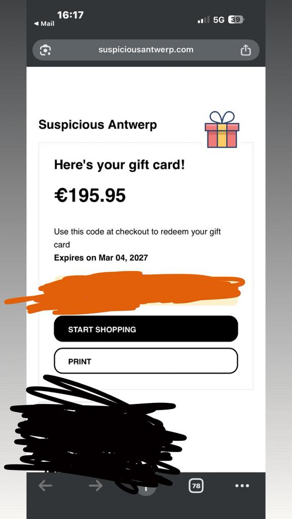 Suspicious Antwerp - Giftcard, Tickets en Kaartjes, Kortingen en Cadeaubonnen, Eén persoon, Cadeaubon, Arrangement, Warenhuis- of Winkelbon