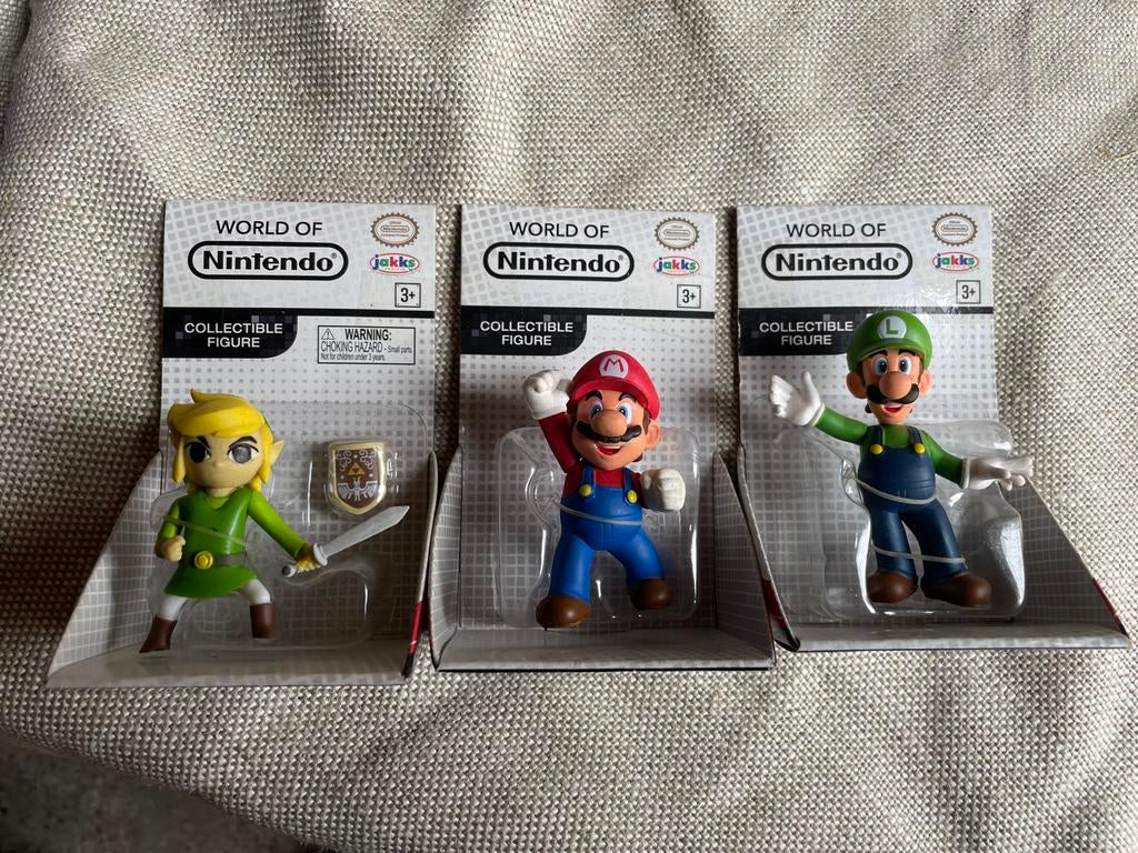 world of nintendo collectible figure 3 stuks, Ophalen of Verzenden, Zo goed als nieuw, Met 1 controller