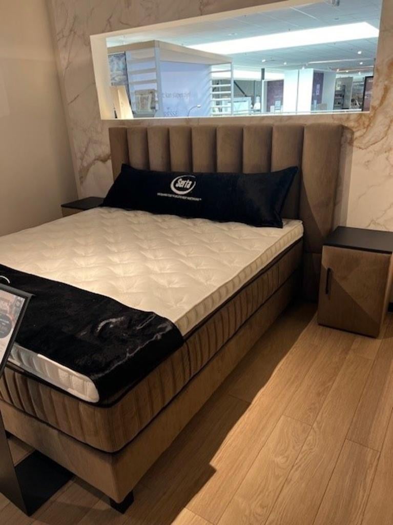 Serta Primium Chandon Boxspring, Ophalen, 210 cm, 180 cm, Nieuw