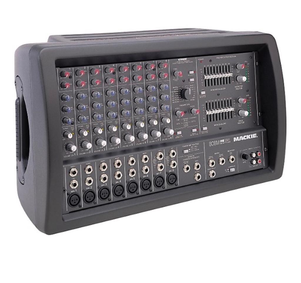 Mackie 808M 8-Channel Mono Powered Mixer, Muziek en Instrumenten, Mengpanelen, Ophalen, Zo goed als nieuw, 10 tot 20 kanalen