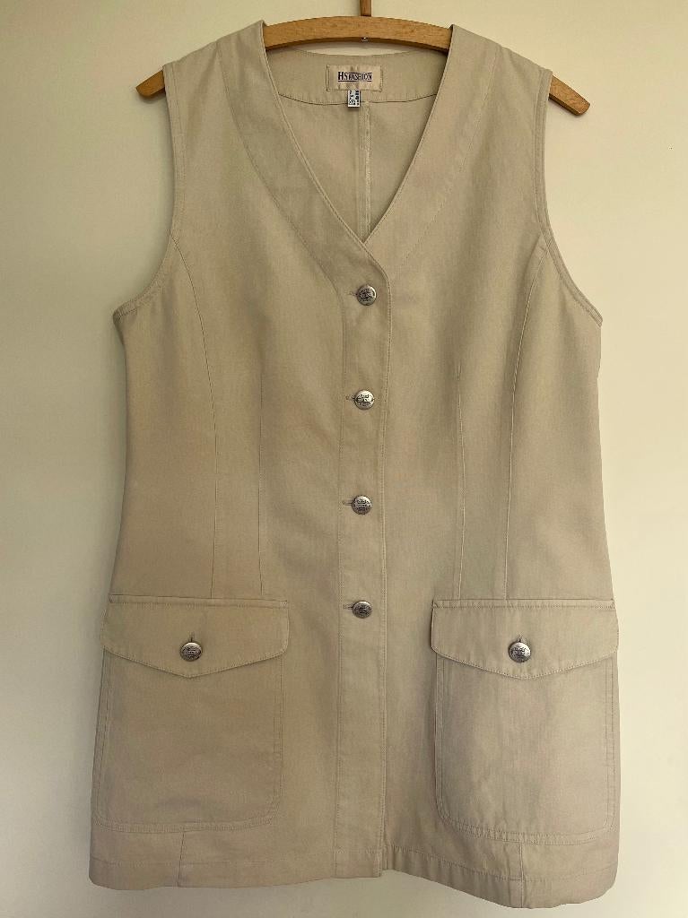 beige gilet van katoen van HS Fashion, Maat 38/40 (M), HS Fashion, Beige, Ophalen of Verzenden