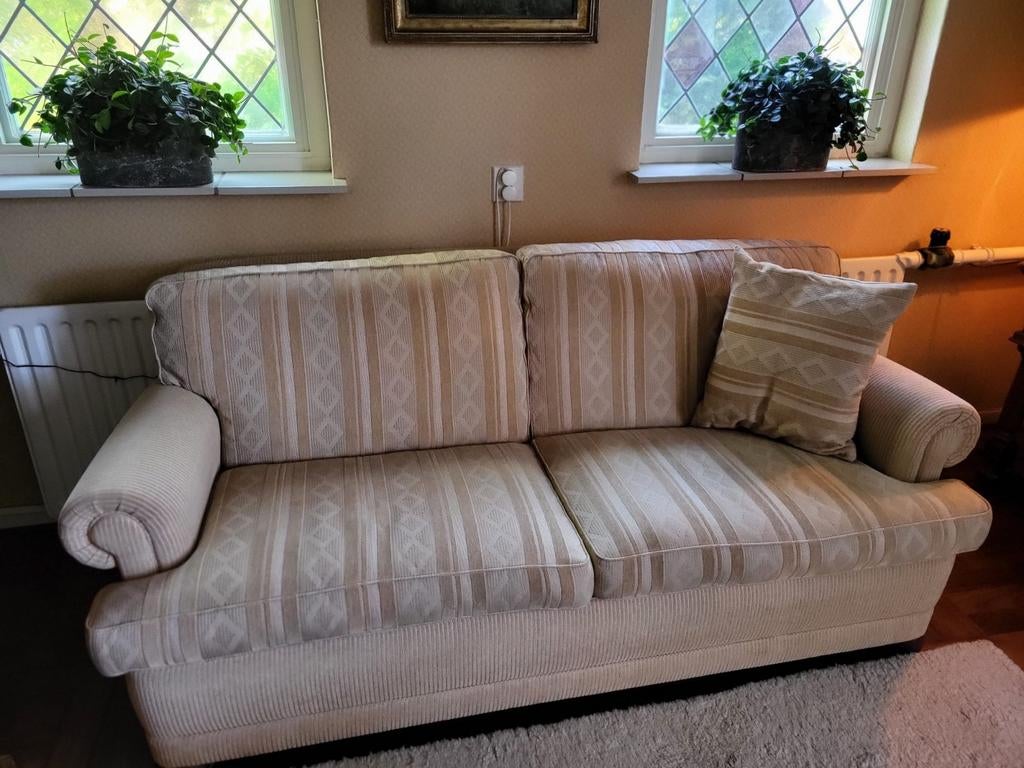 Bankstel en 2 bijpassende fauteuils, Ophalen, Gebruikt