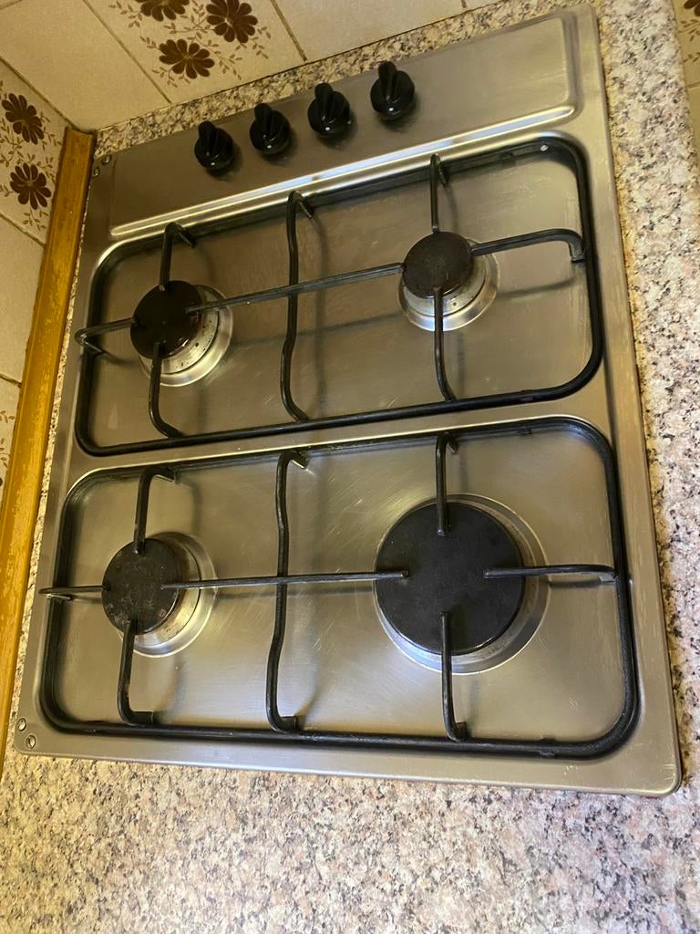 4pits gasstel, Ophalen, Gebruikt, 4 kookzones, Inbouw