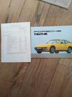 Porsche 924 brochure met prijslijst 1976, Porsche, Ophalen of Verzenden, Zo goed als nieuw, Porsche