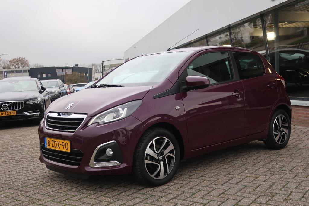 Peugeot 108 1.2 VTi Allure 1e EIG_LED_CLIMA_CRUIS_LMV_NAP., Voorwielaandrijving, Euro 5, Stof, Gebruikt