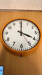 Schoolklok jaren 70, D, Wandklok, Ophalen of Verzenden, Zo goed als nieuw