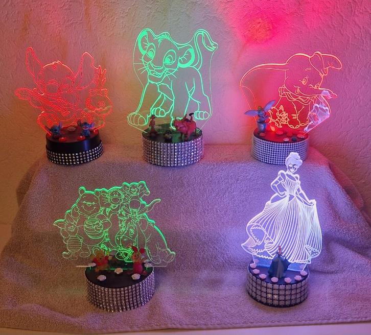 Verschillende Disney lampjes, Diversen, Kerst, Nieuw, Ophalen of Verzenden