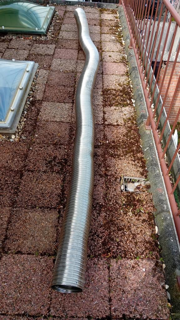 Flexbuis 150 mm dubbelwandig, Ophalen, Zo goed als nieuw, 2 tot 4 meter, 80 mm of meer