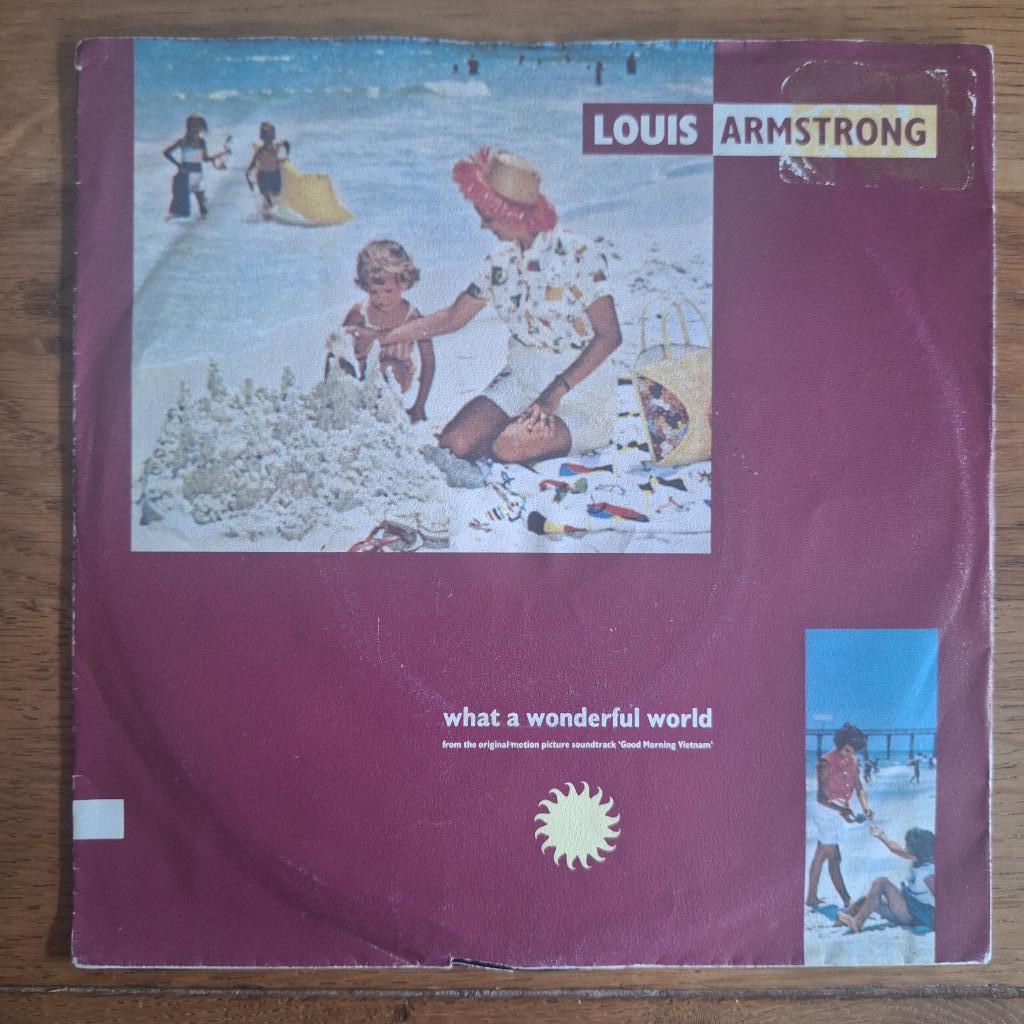Louis Armstrong - What A Wonderful World (040), Cd's en Dvd's, Vinyl Singles, Ophalen of Verzenden, Gebruikt, Pop