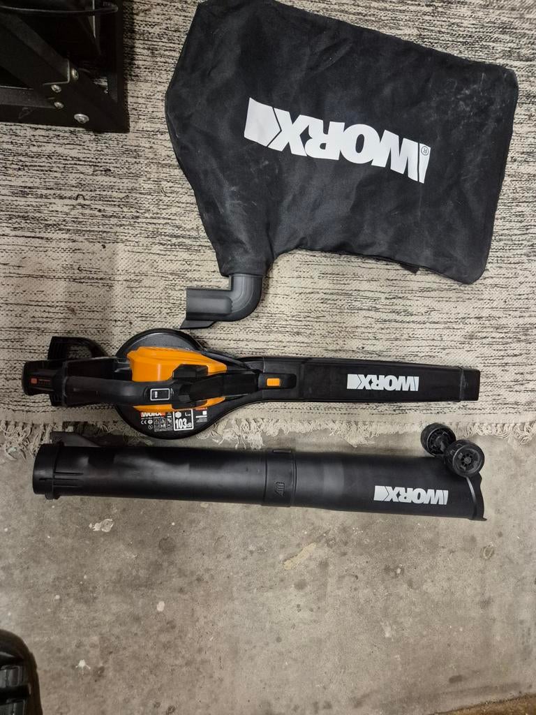 Worx Accubladblazer 40V WG583E.9 - Zo goed als nieuw, Ophalen, Zo goed als nieuw, Accu