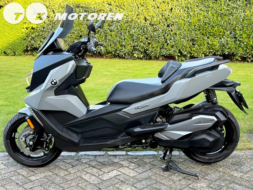 ⭐️ BMW C 400 GT Nardo Grey 2899KM A2 BOS Uitlaat C400GT, 400 cc, Scooter, Occasion, Handvatverwarming