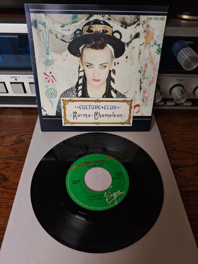 Culture Club - Karma Chameleon (Single), Gebruikt, Fotohoes, 7 inch, Ophalen of Verzenden
