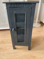 Decoratief Mini Kastje met Gaasdeur - Vintage Look, Ophalen, Gebruikt
